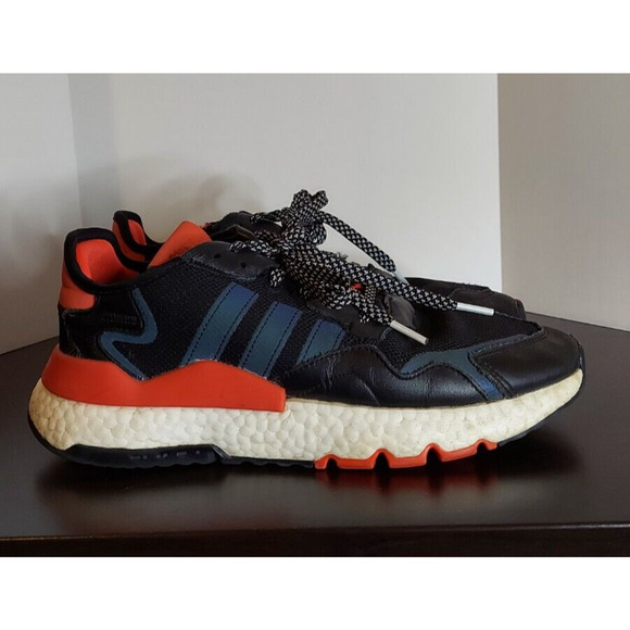 Adidas Mens Nite Jogger EG6750 Black Running Shoes Sneakers Size 8 - Picture 1 of 7